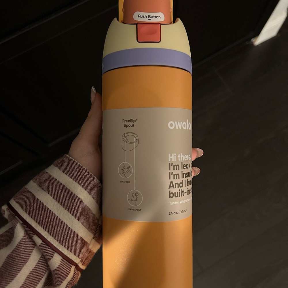 Owala Orange Insulated Water Bottle - Picture 2 of 3